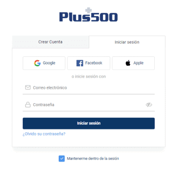 Abrir una cuenta de Plus500