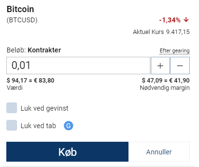 Køb Bitcoins Plus500