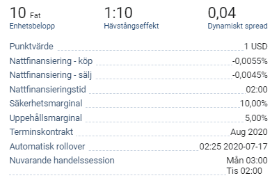 Plus500 hävstångskostnad