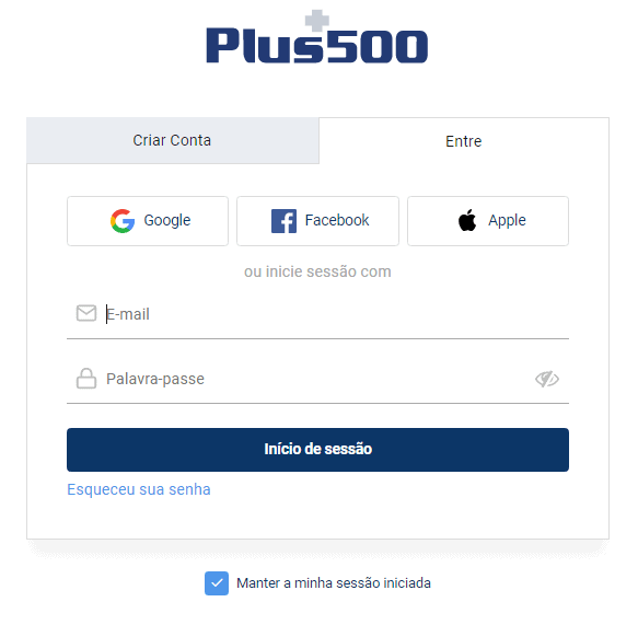 Abrir‌ ‌uma‌ ‌conta‌ ‌Plus500