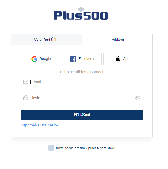 Plus500 web trader registrace