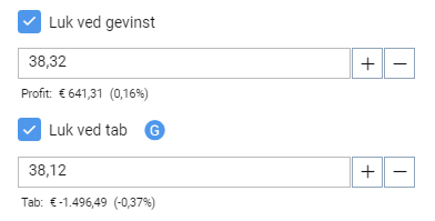 automatisk tag fortjeneste tab