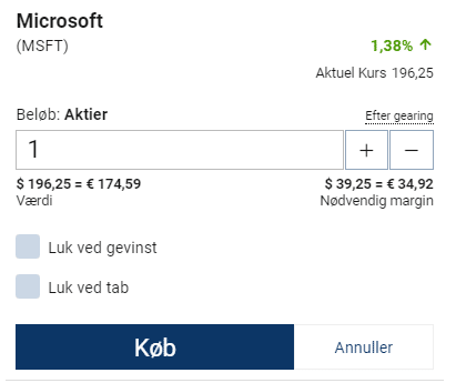 del ordre skærmen