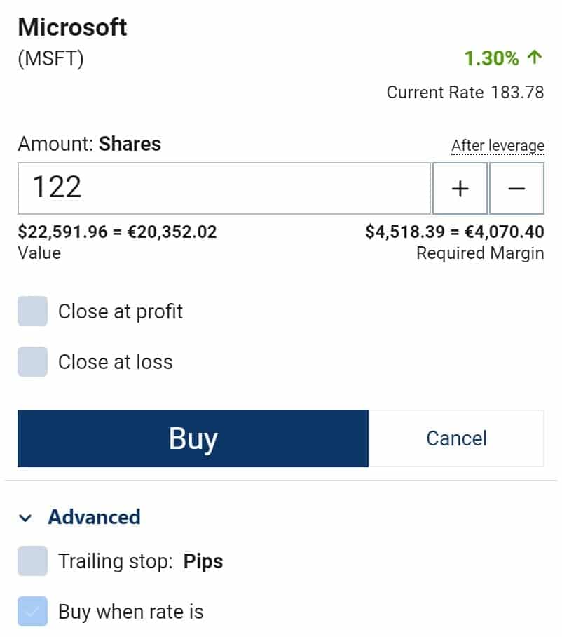 orderscreen webtrader