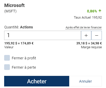 partager l'écran de commande