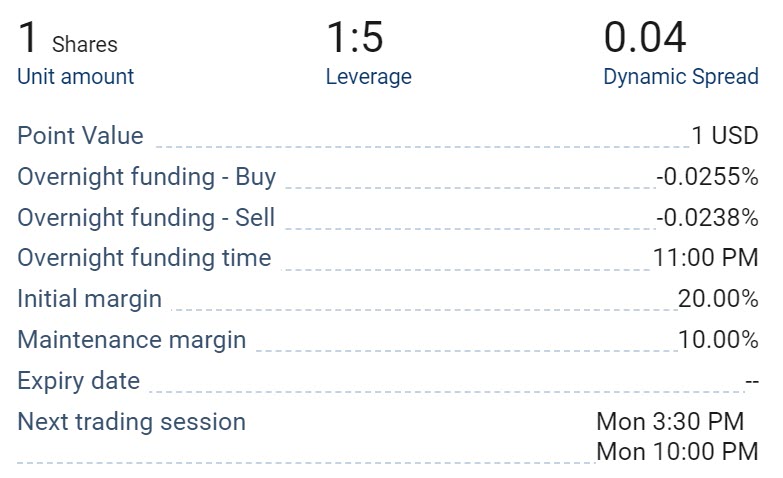 share trading costs plus500